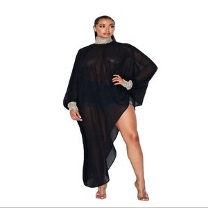 NEW Black Asymmetrical Top